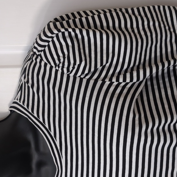 Derek Lam IO Crosby Nyla Puff Sleeve striped Cotton mini dress Size SM - Picture 4 of 16